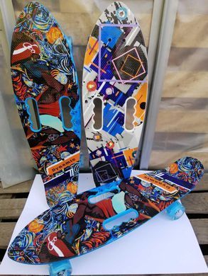 Скейт із ручкою Penny Board 889 світяться колеса Пенні борд 26&rdquo; пластиковий дитячий скейтборд для дітей підлітків
