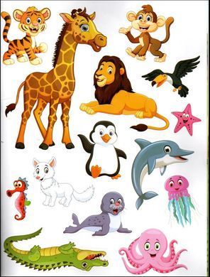 Sticker book малюкам. Тварини світу (книга з наліпками) Манго-book 9789664993057/5