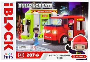 Конструктор Kids hits IBLOCK Junior Пожар на АЗС (207 дет.) KH43/002/2