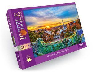 Класичні пазли 2000 елементів с.1 "Sunrise in Barselona, Spain" Danko Toys C2000-01-02