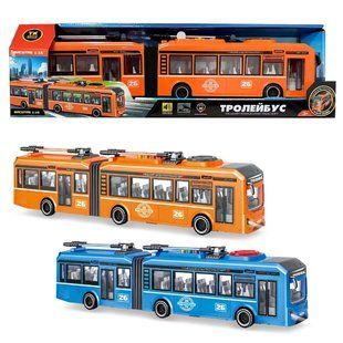 Троллейбус музыкальный АвтоЭксперт (инерц, 40 см) 26487