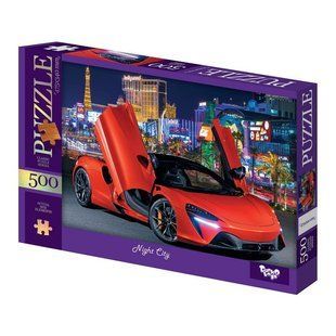 Класичний пазл 500 ел. с.15 "Night City" Danko Toys С500-15-01