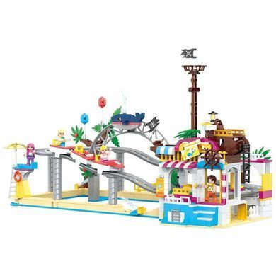 Конструктор Cogo Girls Парк атракціонів 4579, Roller Coaster, 648 дет., фігурки, для дівчаток, блоковий,