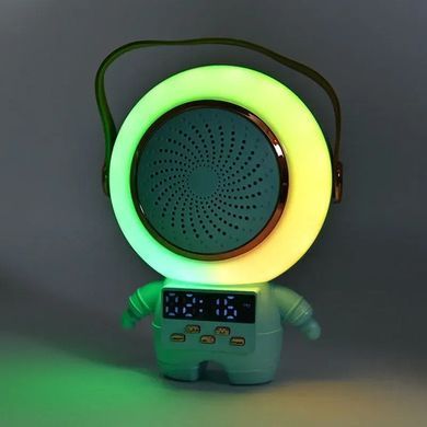 Караоке с 2 микрофонами и колонкой (Bluetooth, LED-подсветка, часы) C 72554