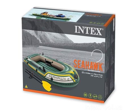 Надувний човен двомісний Seahawk 200 Intex 68347