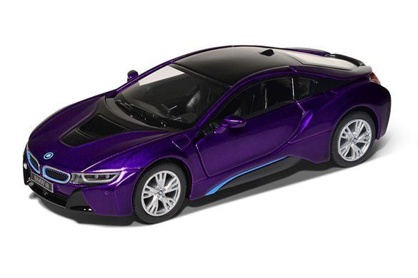 Дитяча колекційна машинка Kinsmart BMW i8 KT5379WA машина метал інерційна відчиняються двері іграшка
