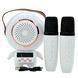 Караоке с 2 микрофонами и колонкой (Bluetooth, LED-подсветка, часы) C 72554