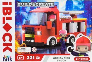 Конструктор Kids hits IBLOCK Junior Пожарная машина (221 дет.) KH43/002/3