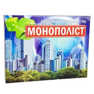 Настольная игра Монополист 508 Strateg УКР, большая детская экономическая стратегия, монополия менеджер