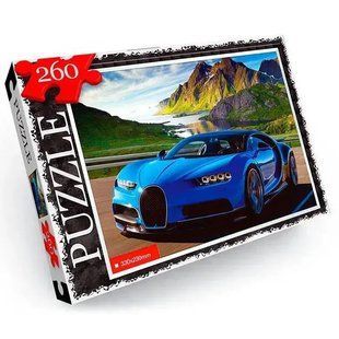 Класичний дитячий пазл "Бугатті" 260 ел. с.13 Danko Toys C260-13-14