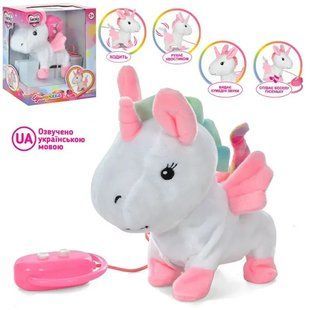 Лошадка Единорожка на поводке (ходит, поет) Limo Toy M 5599 I UA