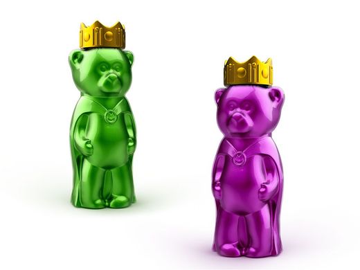 В'язка маса King Slime Ведмедик Король Danko Toys SLM-05-01U дитячий слайм 55 г лизун антистрес для дітей