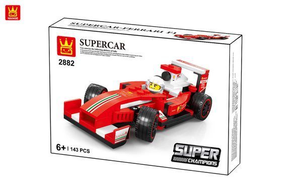 Дитячий конструктор Суперкар Supercar Wange 2882 гоночний болід 143 деталі для дітей