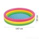 Дитячий надувний басейн "Захід сонця" Intex 57422 об'єм 275 л, 147 х 33 см надувне дно, відпочинок, басейн для будинку