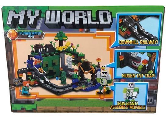 Конструктор MyWorld Шахта Крипера (642 дет) 6661