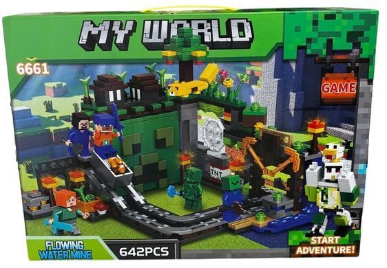 Конструктор MyWorld Шахта Крипера (642 дет) 6661