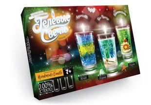 Гелеві свічки своїми руками Danko Toys GS-02-01 пісок гель гліттер квіти фігурки дитячий набір для творчості дітей