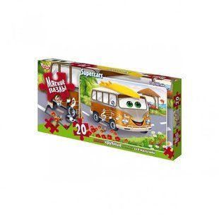 Дитячі м'які пазли "Супер машинки Автобус" 20 ел. с.9 Danko Toys S20-09-04
