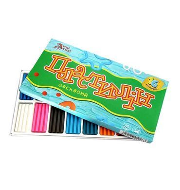 Пластилін восковий Little Artist, 832539, набір 16 кольорів, стек, для ліплення, 320 г, Leader