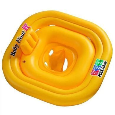 Дитяче коло плотик (ходунки) зі спинкою (79*79 см) Intex 56587