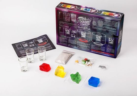 Гелеві свічки своїми руками Danko Toys GS-02-01 пісок гель гліттер квіти фігурки дитячий набір для творчості дітей
