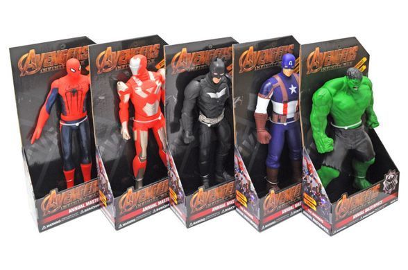 Фигурки героев Marvel Мстители Avengers 9806 детские подвижные звук свет 33 см игрушки для детей супергерои