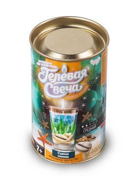 Гелева свічка своїми руками у тубусі Danko Toys арт. GS-01-01 дитячий набір для творчості дітей гель гліттер фігури квіти
