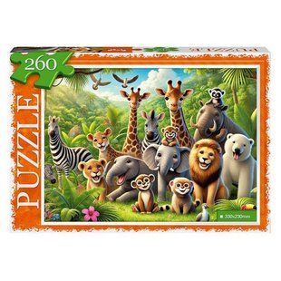 Класичний дитячий пазл "Африка" 260 ел. с.14 Danko Toys C260-14-01