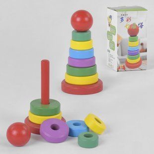 Дерев'яна гра пірамідка С 39392