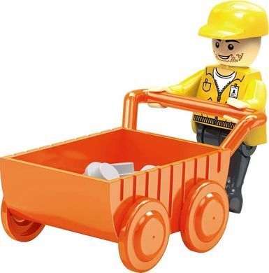 Конструктор Cogo Engineering Будівельна техніка 3730, каток, бетономішалка, 2 в 1, блоковий, 349 дет., іграшка