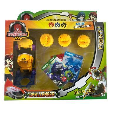 Ігровий набір Beyblade Car Change Gyro (машинка трансформер, 3 диски, магнітні картки) 520-11