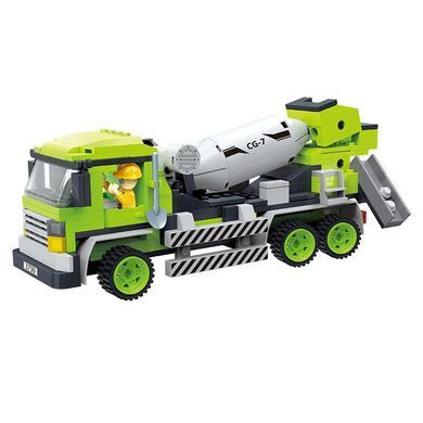 Конструктор Cogo Engineering Будівельна техніка 3730, каток, бетономішалка, 2 в 1, блоковий, 349 дет., іграшка