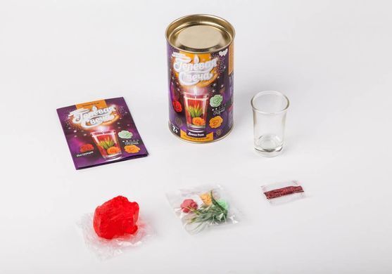 Гелева свічка своїми руками у тубусі Danko Toys арт. GS-01-01 дитячий набір для творчості дітей гель гліттер фігури квіти