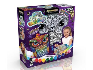 Набір для творчості рюкзак - розмальовка My Color Owl-Bag Danko Toys CВР-01-01 дитячий блискітки фарби пензлик лак, для дітей