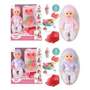 Интерактивный пупс Lovely Doll с горшком и аксессуарами (35 см) AD7788-A9/A10