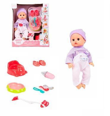 Интерактивный пупс Lovely Doll с горшком и аксессуарами (35 см) AD7788-A9/A10