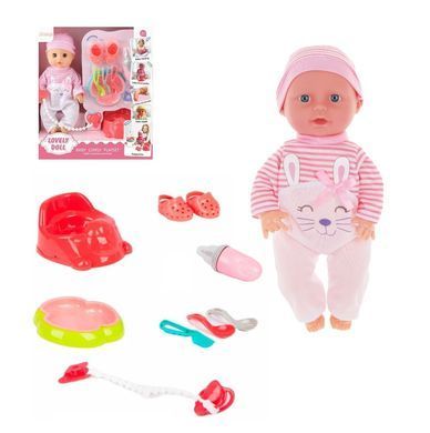 Интерактивный пупс Lovely Doll с горшком и аксессуарами (35 см) AD7788-A9/A10