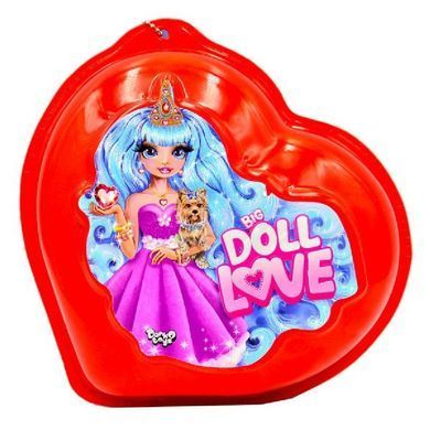 Креативна творчість Big Doll Love BDL-01-01 Danko Toys набір, серце, кулон, пластилін, лялька, стрази, для дівчаток