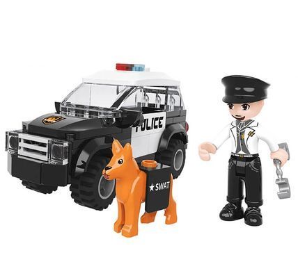 Конструктор Police/Поліція (машинка, песик, фігурка, 91 дет.) KB 117
