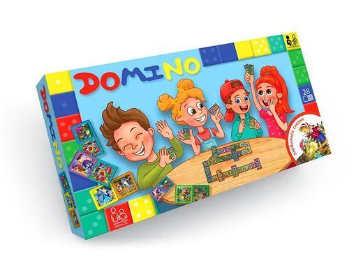 Настільна гра Доміно New Danko Toys DTG-DMN-01 дитяча картинки для всієї родини дорослі діти компанія
