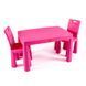 Стол и 2 стульчика Doloni Toys 04680/3, игровой набор столик 2 стула табуретки детская пластиковая игрушка