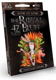 Настольная игра The Royal Bluff Верю не верю (укр) DankoToys RBL-01-01U 42 карточки развивающая для всей семьи