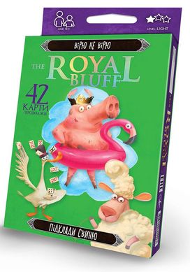 Настільна гра The Royal Bluff Вірю не вірю (укр) Danko Toys RBL-01-01U 42 картки розвиваюча для всієї родини дорослих і дітей