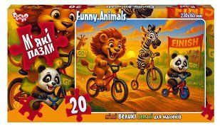 Дитячі м'які пазли "Funny Animals" 20 ел. с.10 Danko Toys S20-10-14