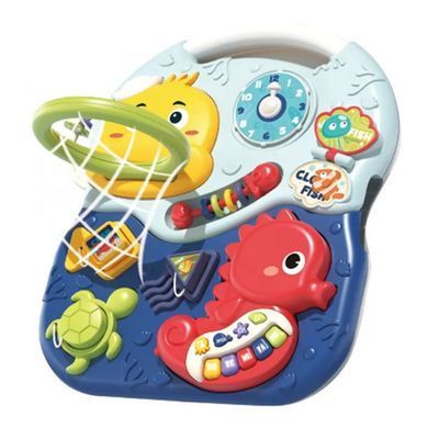 Каталка-ходунки 2 в 1 (столик, игровая панель пианино) 66548-66549