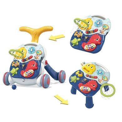 Каталка-ходунки 2 в 1 (столик, игровая панель пианино) 66548-66549