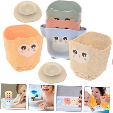 Набор для ванной игрушка пирамидка Животные 617-85