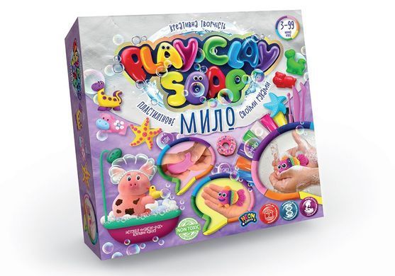 Набір для творчості PlayClay Soap 8 кольорів Danko Toys PCS-01-01U мило форми основи для дітей