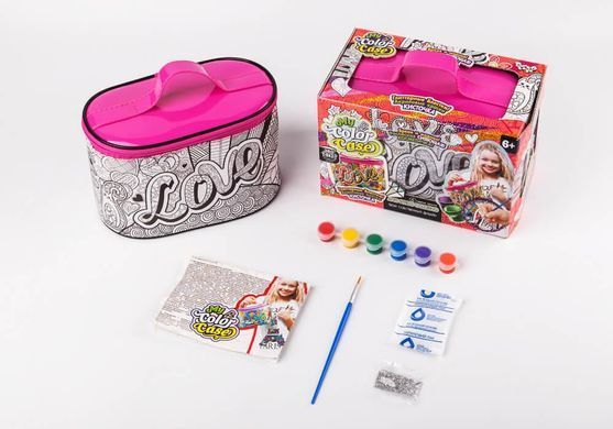 Набір для творчості косметичка - розмальовка My Color Case Danko Toys COС-01-01U дитячі фарби лак блискітки для дівчаток