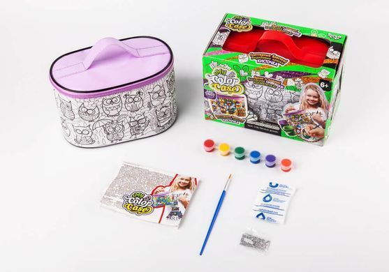 Набір для творчості косметичка - розмальовка My Color Case Danko Toys COС-01-01U дитячі фарби лак блискітки для дівчаток